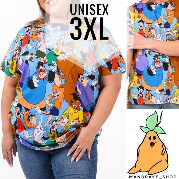 Disney A Goofy Movie Shirt - Cakeworthy 3XL AOP Powerline Max Unisex - Picture 1 of 5